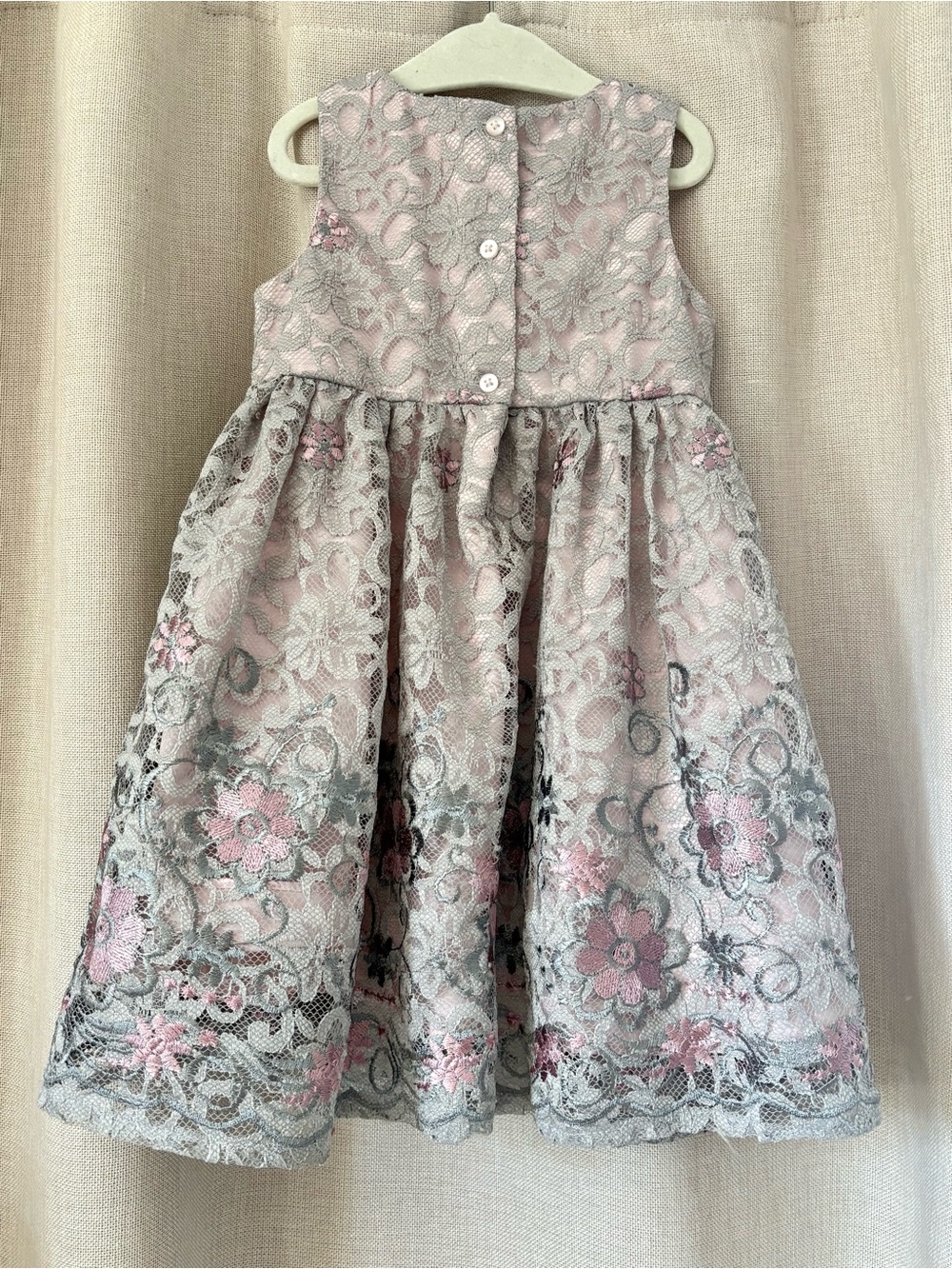 Laura Ashley London Lace Floral Special Occasion Dress size 24 months - Picture 2 of 4
